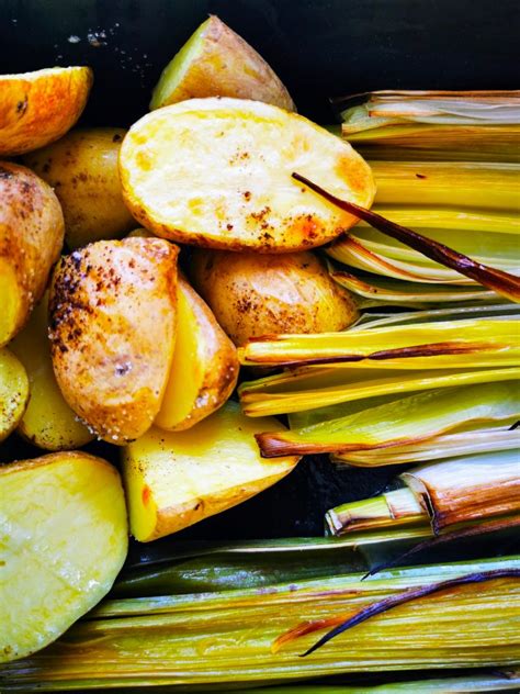 Geschmorter Lauch Mit Kartoffeln Aus Dem Ofen Cappotella