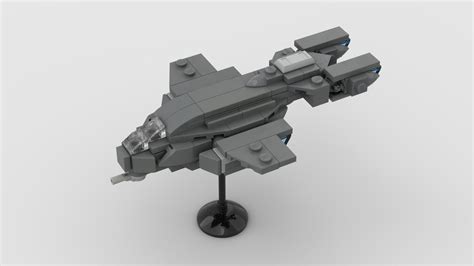 Lego Moc Halo Pelican Dropship 1225 Scale By Darthdesigner