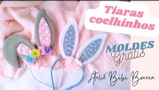 Molde De Orelha De Coelho Para Tiara Para Imprimir - Tiara orelha de coelhinhos em feltro com molde para imprimir | Ver e Fazer