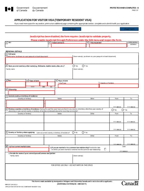 Imm 5257 Application Form Complete With Ease Airslate Signnow