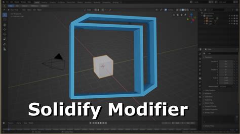 Solidify Modifier Ger Blender 28 Youtube