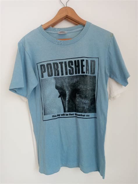 Vintage Portishead 90s Band Shirt Mens Fashion Tops And Sets Tshirts