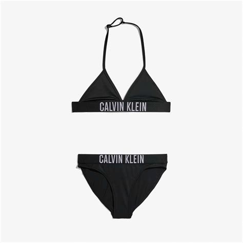 Calvin Klein Triangle Ocuk Siyah Bikini Seti Superstep Mayo Mayo Ort