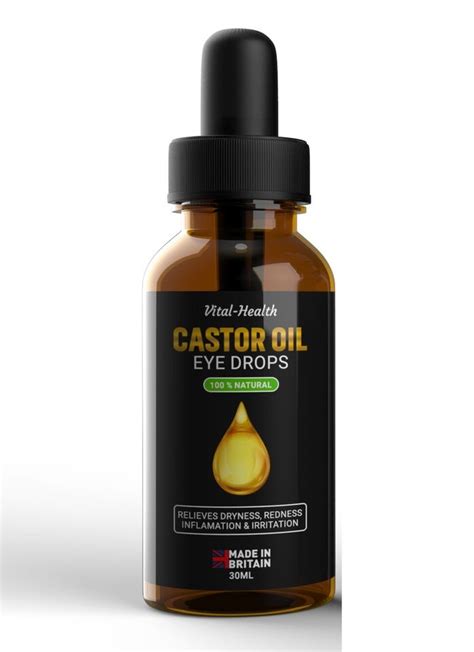 Castor Oil Eye Drops Organic 💗 Large 30ml💗pharmaceutical Grade Not