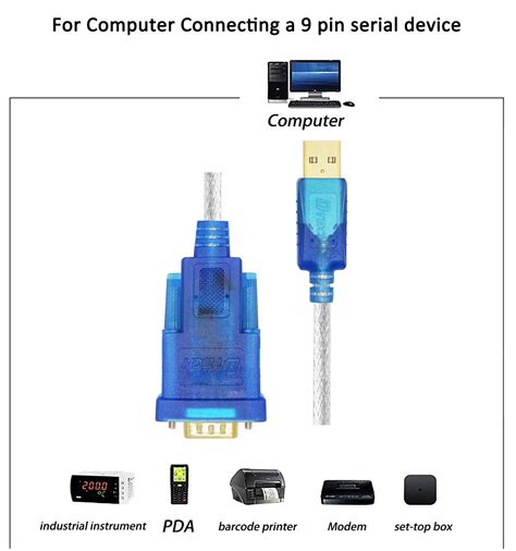 Dtech Ft Usb To Rs Db Female Serial Port Adapter Cable With Ftdi