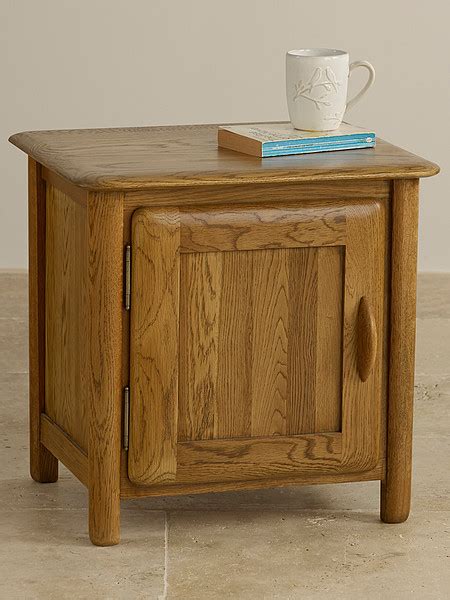 Osaka Rustic Solid Oak Bedside Cabinet Riffshots