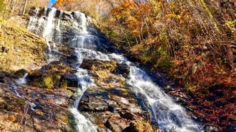 Hiking To Georgias Largest Waterfall Amicalola Falls From Creek