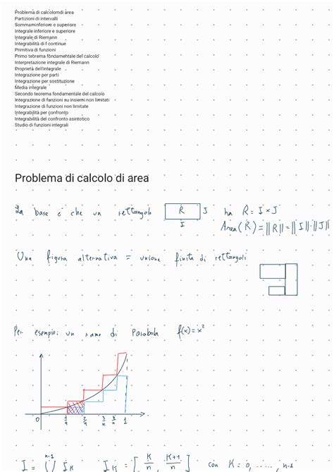 Calcolo Integrale Analisi Matematica 1 Studocu