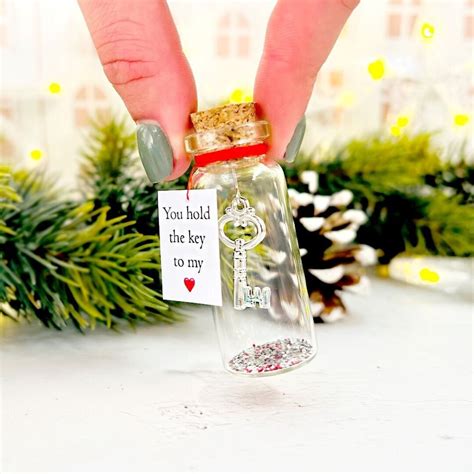 Romantic Anniversary Gift for Him, Key to My Heart Christmas Gift for ...