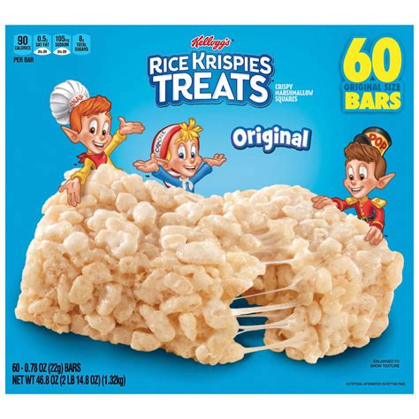 Kelloggs Original Rice Krispies Treats 60 Carton Quantity