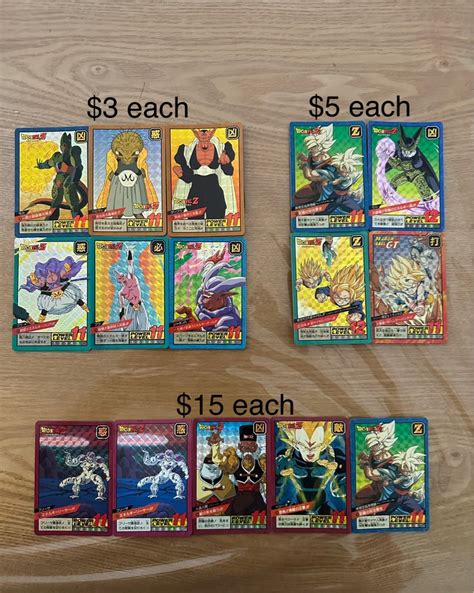 Dragonball Cards Super Battle Prisms Hobbies Toys Memorabilia