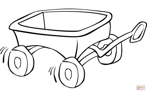 Red Wagon Coloring Pages