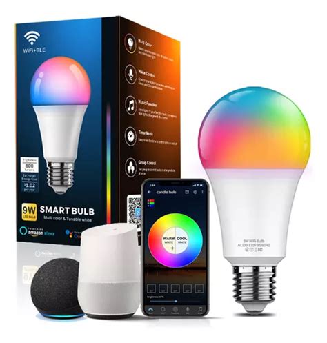 Vakrny Foco Inteligente Wifi Rgbcw W Led Para Alexa Google Siri