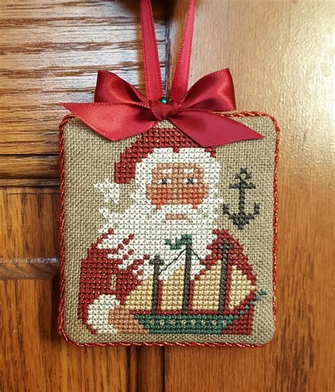 Santa Ornament Prairie Schooler Cross Stitch Christmas Ornaments