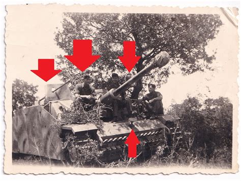 Foto Sturmgeschütz Langrohr Panzer Seitenschürzen Tarnung camo