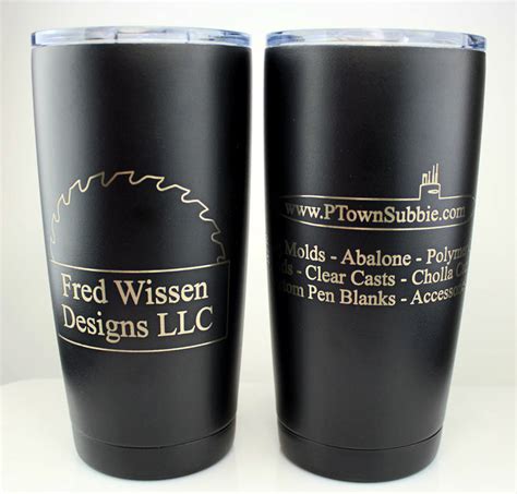 Laser Engraved Travel Mugs - 20 ounce - black — Wissen Design Inc ...