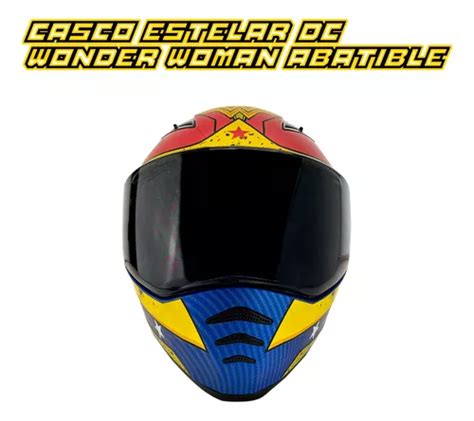 Casco Moto Abatible Dc Mujer Maravilla Wonder Woman Dot Envío gratis