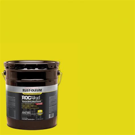 Rust Oleum Gal Roc Alkyd V Direct To Metal Gloss Safety Yellow