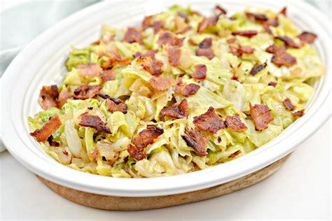 Fried Cabbage With Onions And Bacon Cheekykitchen