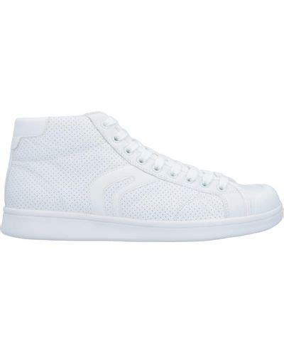 White Geox Shoes For Men Lyst Uk