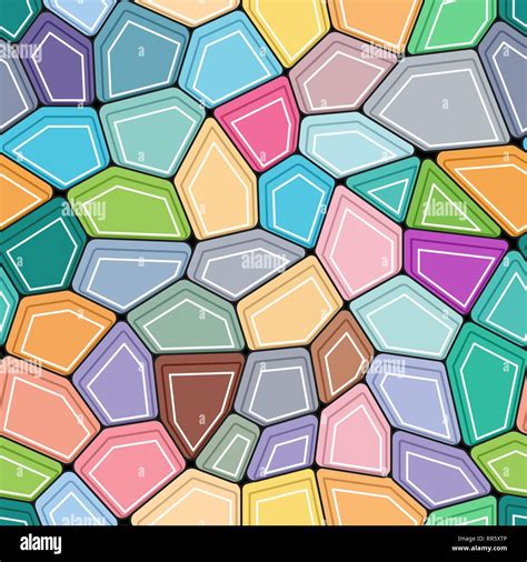 Pentagon polygon colourful design with seamless background Stock Vector ...