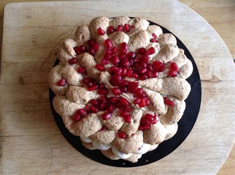 Pistachio Dacquoise With Raspberry And Pomegranate Bakingqueen74