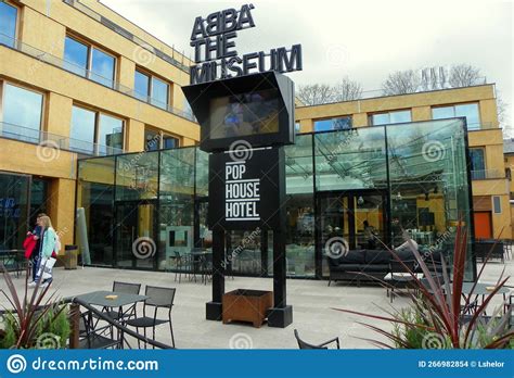 Sweden Stockholm Djurgarden Island Abba The Museum Editorial Stock