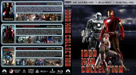 Iron Man Collection (2008-2013) R1 Custom 4K UHD Cover - DVDcover.Com