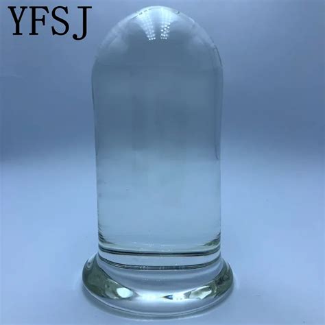 126 60mm 750g Large Crystal Anal Plug Glass Dildo Artificial Fake Penis Anus Expander Butt Plug