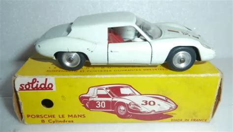 SOLIDO PORSCHE GT Le Mans Blanche Originale 1 43 Ref 134 EUR 29 99