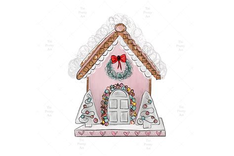 Cute Pink Gingerbread House Png Gr Fico Por Titi Pretty Art Creative