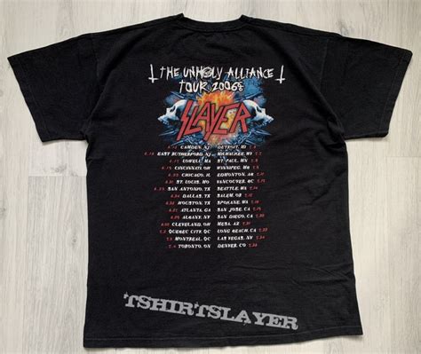 Slayer / Unholy Alliance Tour - 2006 | TShirtSlayer TShirt and ...