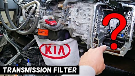 TRANSMISSION OIL FILTER REPLACEMENT REMOVAL LOCATION KIA OPTIMA FORTE