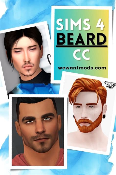 Sims Beard Cc Face Stubble Soul Patch Goatees