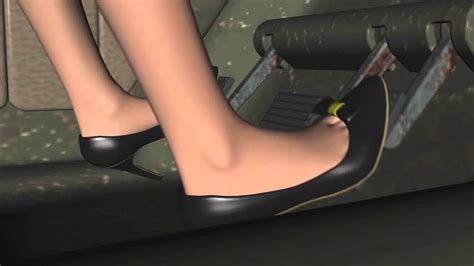 Girl Cranking Citroen 2cv In Sexy Black High Heels Youtube