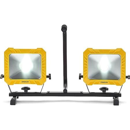 Stanley Projecteur De Chantier Led W Lumens Jaune