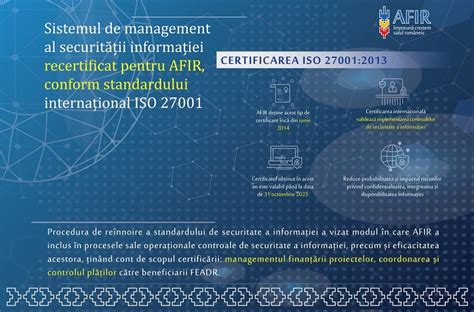 Sistemul de management al securității informației recertificat pentru