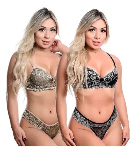 Kit Conjunto Lingerie Rendado Calcinha Suti Sexy Atacado