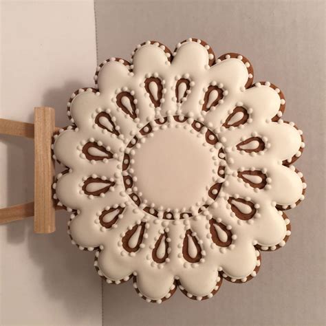 Lace Doily Gourmet Gingerbread Cookie