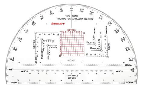 Isomars Military / Mils Protractor - 9 | Protractor, Protractors ...