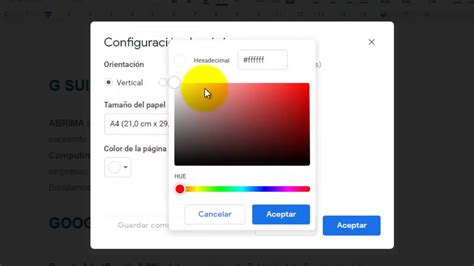 C Mo Cambiar El Color De Fondo En Documentos De Google Youtube