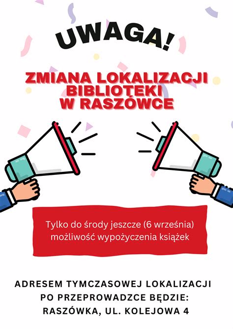 Zmiana Lokalizacji Biblioteki W Rasz Wce Gmina Lubin