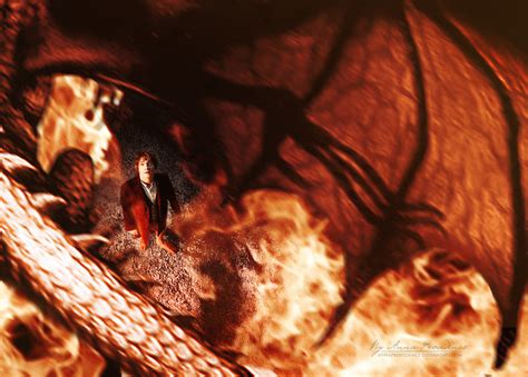 Bilbo and Smaug by AnnaProvidence on DeviantArt