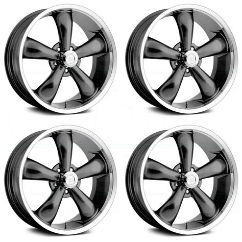 18x8 5 Vision 142 Legend 5 5x4 75 6 Gunmetal Wheels Rims Set 4 Wheels