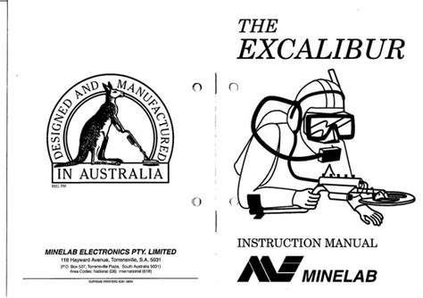 Instruction Manual Minelab Excalibur Metal Detector English Language` | PPT