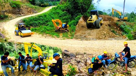 Rolling Alat Berat Ke Quarry Baru Pengambilan Material Timbunan