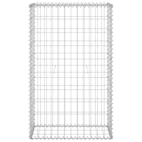 VAG Mur En Gabion Avec Couvercles Acier Galvanisé 60X30X100 Cm