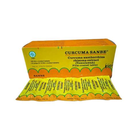 Jual Curcuma Sanbe Strip Isi 10 Tablet Untuk Menambah Nafsu Makan Dan