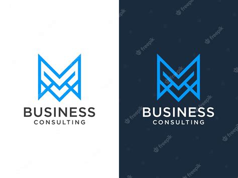 Premium Vector Abstract Geometric Letter M Logo Concept Design