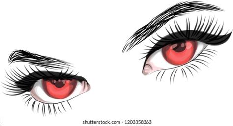 Red Vampire Eyes Vector Eye Vector De Stock Libre De Regalías